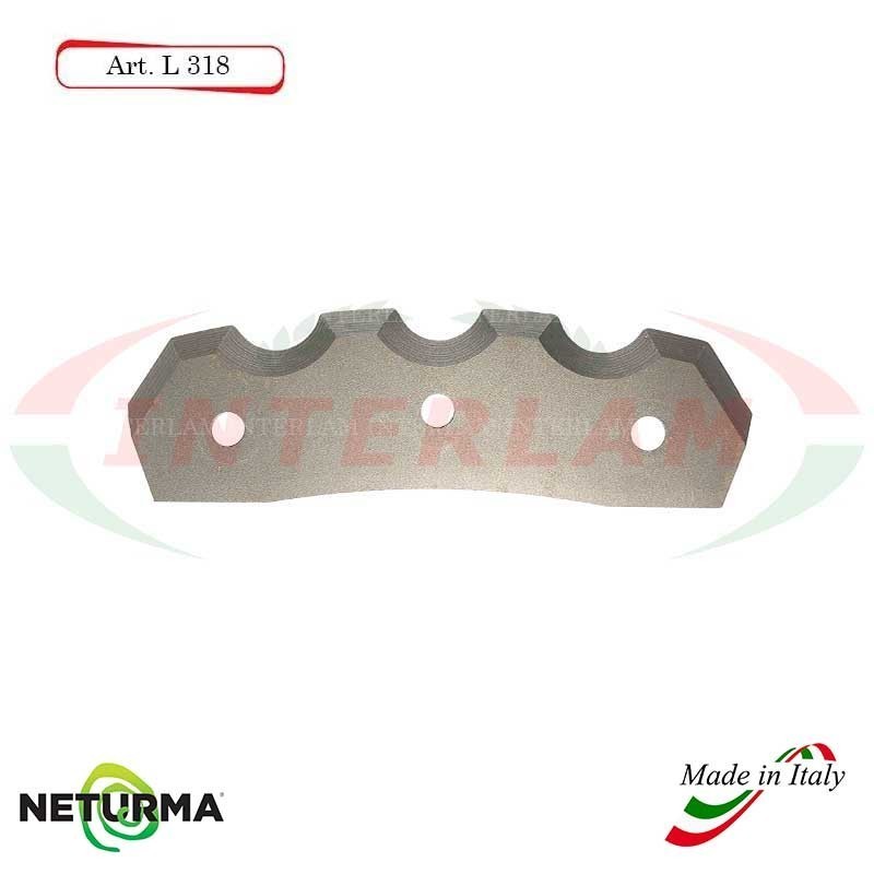 Knife for mixer wagons UNIFEED L318 toothed - Ø92 MARMIX - (5 Pcs.)