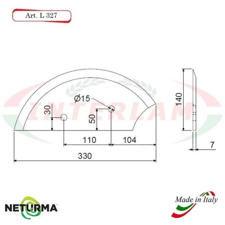 Lama per Carri UNIFEED L327 Liscia - Ø140 - MARMIX - (2 Pz.)